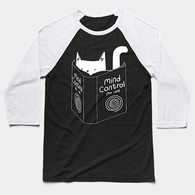 Mind Control for Cats Baseball T-Shirt by Tobe_Fonseca